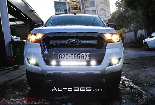 Ford Ranger độ led bar gtr 80w - Hỗ trợ tăng sáng
